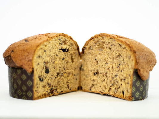 Panettone Artigianale Mandorlato Basso con Cioccolato Guanaja 61%