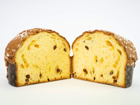 Panettone Artigianale Tradizionale con Uvetta Cilena e Canditi